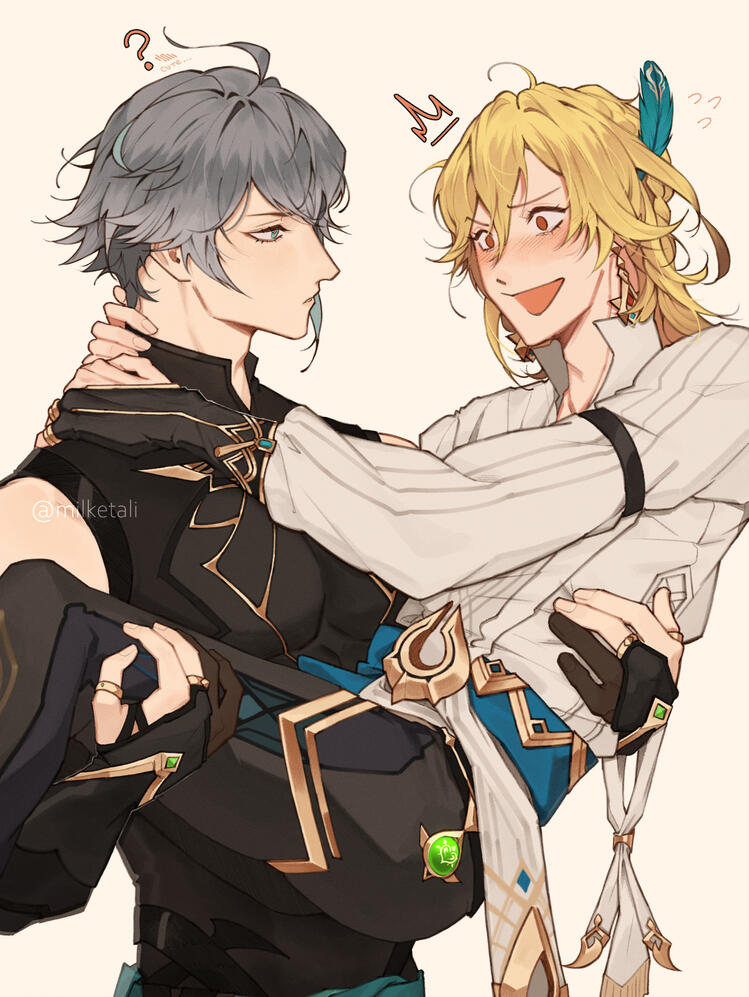 half body + extra character half body + extra character